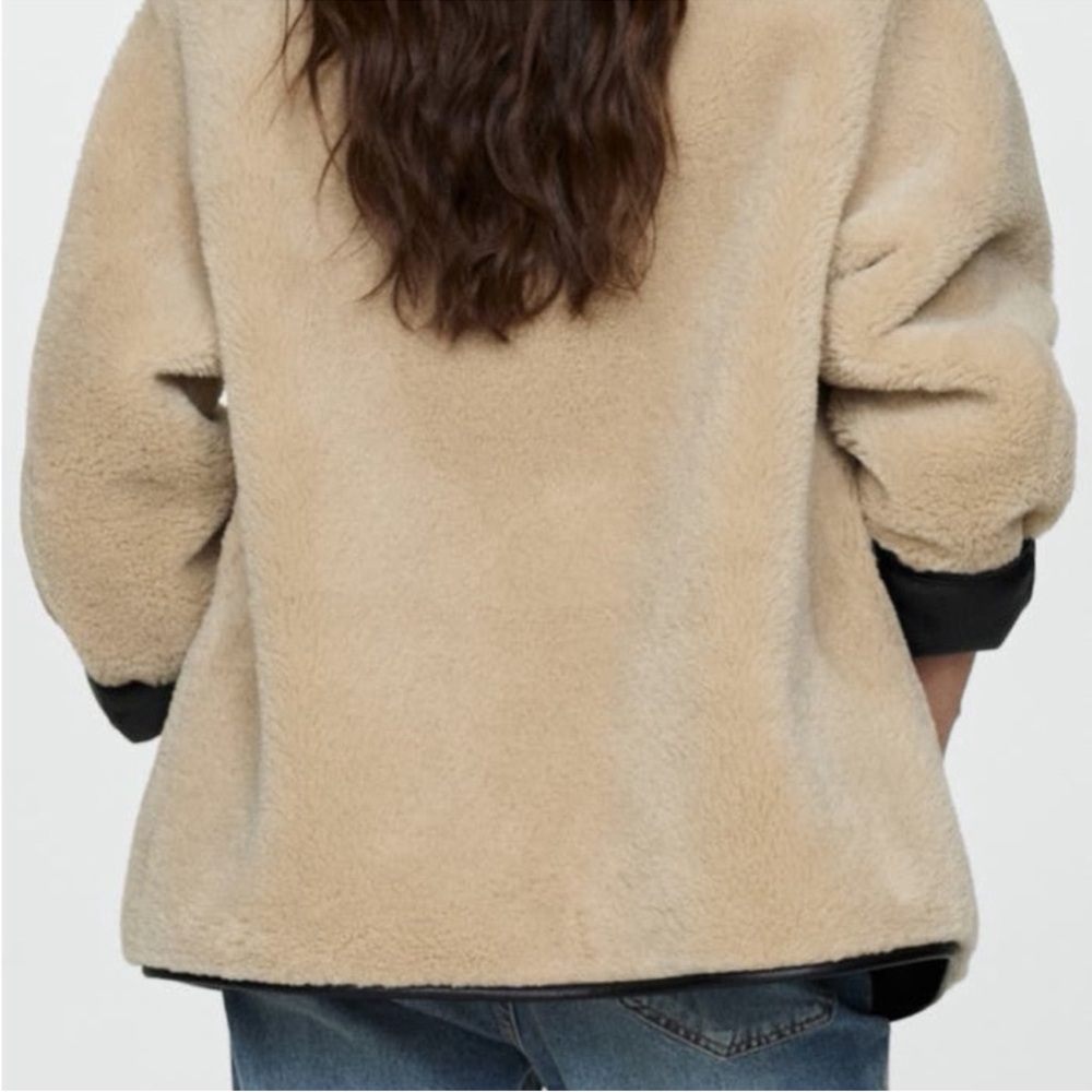Mango Shearling toggle coat - Picture 3 of 7